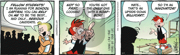 Ginger Meggs on Monday March 17, 2025 Comic Strip