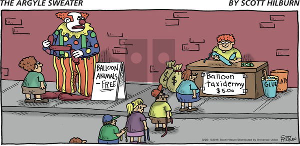 The Argyle Sweater on Sunday March 20, 2016 Comic Strip