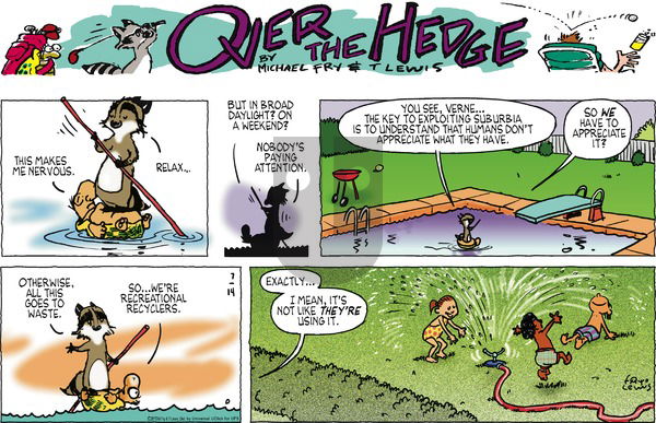Over the Hedge on Sunday July 14, 2013 Comic Strip