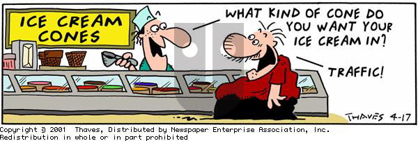 Frank and Ernest on Tuesday April 17, 2001 Comic Strip