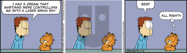 Garfield on Tuesday November 6, 2018 Comic Strip