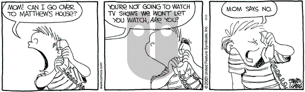 The Buckets on Saturday October 13, 2001 Comic Strip