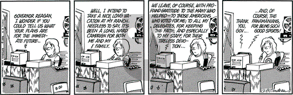 Doonesbury on Friday August 20, 1976 Comic Strip
