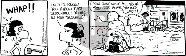 Lola on Saturday February 22, 2003 Comic Strip