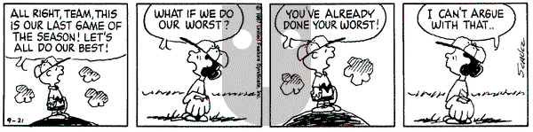 Peanuts on Monday September 21, 1987 Comic Strip