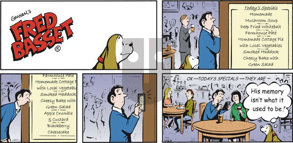 Fred Basset on Sunday July 12, 2020 Comic Strip