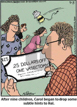 Close to Home on Wednesday September 3, 2014 Comic Strip