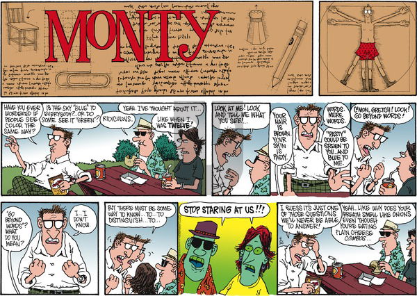 Monty on Sunday April 26, 2015 Comic Strip