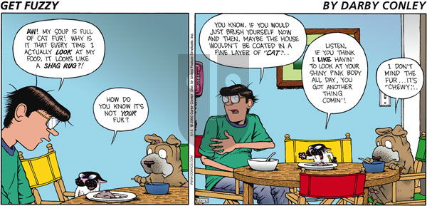 Get Fuzzy on Sunday May 14, 2000 Comic Strip