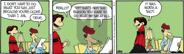 The Buckets on Monday January 26, 2015 Comic Strip