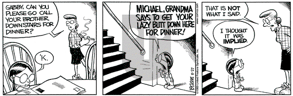 Grand Avenue on Friday August 27, 1999 Comic Strip