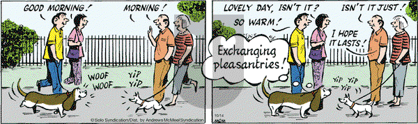 Fred Basset on Monday October 14, 2019 Comic Strip
