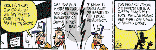 La Cucaracha - Tuesday August 31, 2004 Comic Strip
