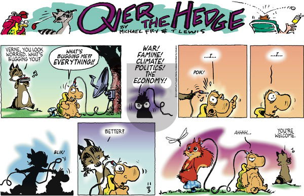 Over the Hedge on Sunday November 3, 2019 Comic Strip