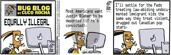 La Cucaracha on Thursday February 13, 2014 Comic Strip