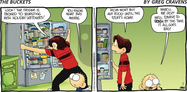 The Buckets on Sunday December 27, 2015 Comic Strip