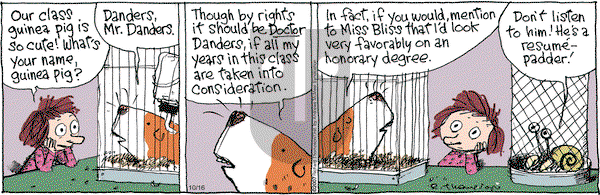 Cul de Sac on Monday October 16, 2017 Comic Strip
