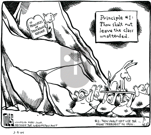 Tom Toles on Tuesday March 9, 2004 Comic Strip