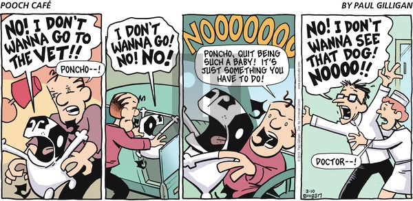 Pooch Cafe on Sunday March 10, 2013 Comic Strip
