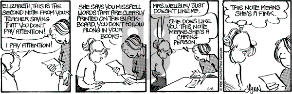 For Better or For Worse on Wednesday June 6, 1990 Comic Strip