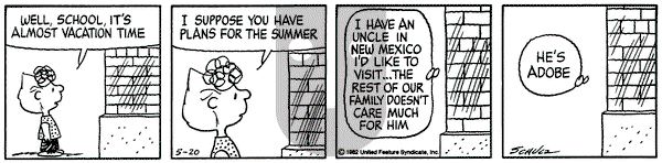 Peanuts on Thursday May 20, 1982 Comic Strip