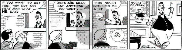Nancy on Thursday January 27, 1949 Comic Strip
