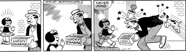 Nancy on Friday October 21, 1949 Comic Strip