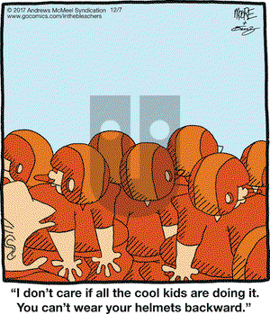In the Bleachers on Thursday December 7, 2017 Comic Strip