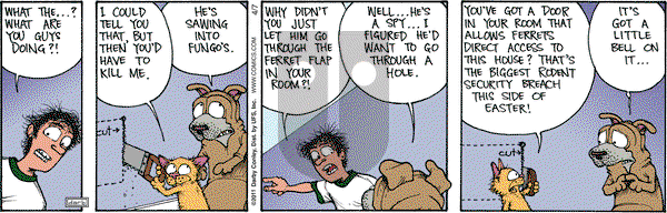 Get Fuzzy on Thursday April 7, 2011 Comic Strip