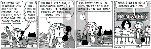 Cathy Classics on Monday October 10, 1994 Comic Strip