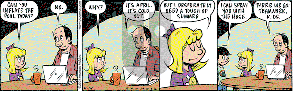Adam@Home on Monday April 14, 2025 Comic Strip