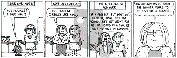 Cathy Classics on Saturday February 26, 1994 Comic Strip