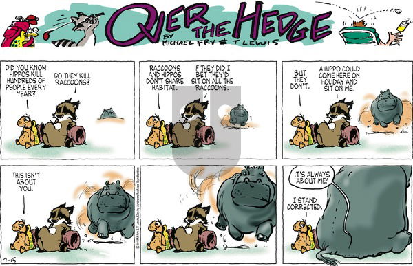 Over the Hedge on Sunday July 15, 2018 Comic Strip