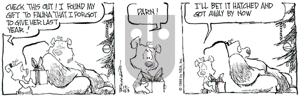 The Grizzwells on Thursday December 23, 1999 Comic Strip
