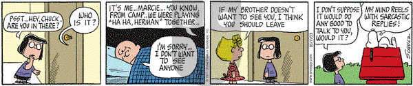 Peanuts on Tuesday October 7, 2003 Comic Strip