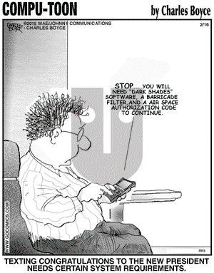 Compu-toon on Monday February 16, 2015 Comic Strip