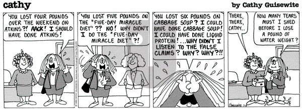 Cathy Classics on Monday July 8, 1996 Comic Strip