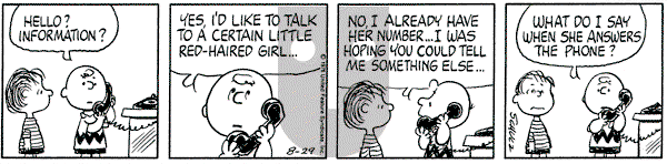 Peanuts - Tuesday August 29, 1978 Comic Strip