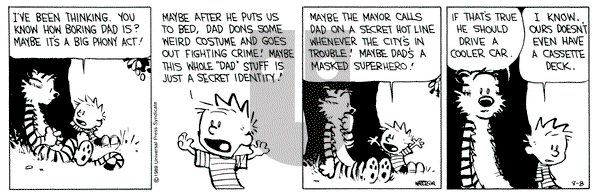 Calvin and Hobbes on Tuesday August 8, 1989 Comic Strip