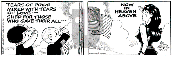 Nancy on Monday May 30, 2005 Comic Strip