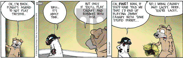 Get Fuzzy on Saturday August 30, 2014 Comic Strip