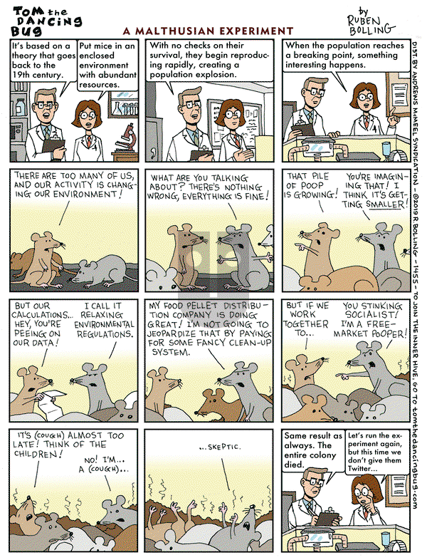 Tom the Dancing Bug on Friday September 20, 2019 Comic Strip