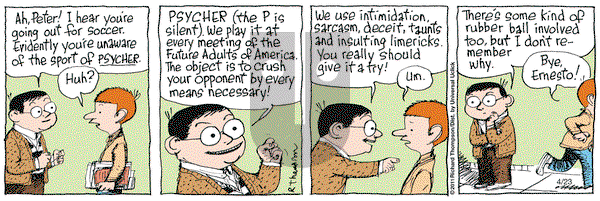 Cul de Sac on Saturday April 23, 2011 Comic Strip