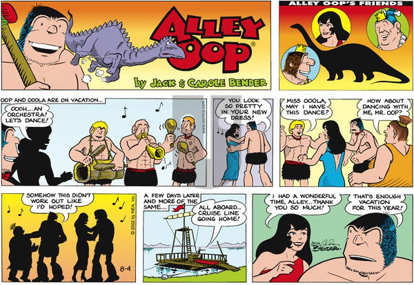 Alley Oop on Sunday August 4, 2002 Comic Strip