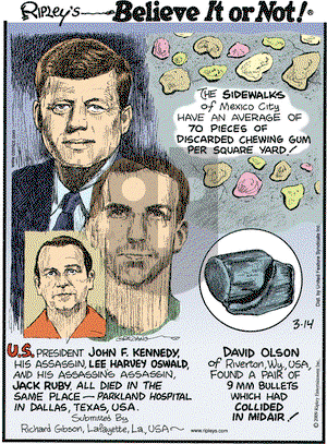 Ripley's Believe It or Not on Saturday March 14, 2009 Comic Strip