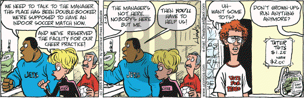 Cleats - Wednesday February 23, 2005 Comic Strip
