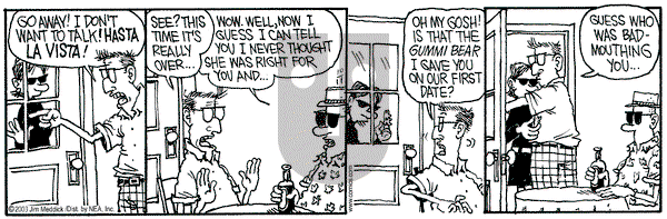 Monty on Saturday October 11, 2003 Comic Strip