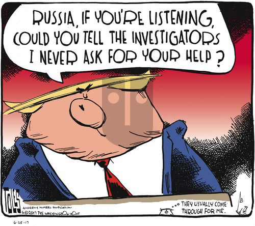 Tom Toles on Sunday June 25, 2017 Comic Strip