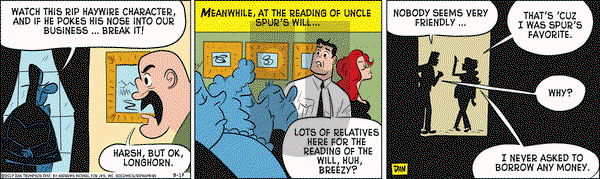 Rip Haywire on Thursday August 17, 2017 Comic Strip