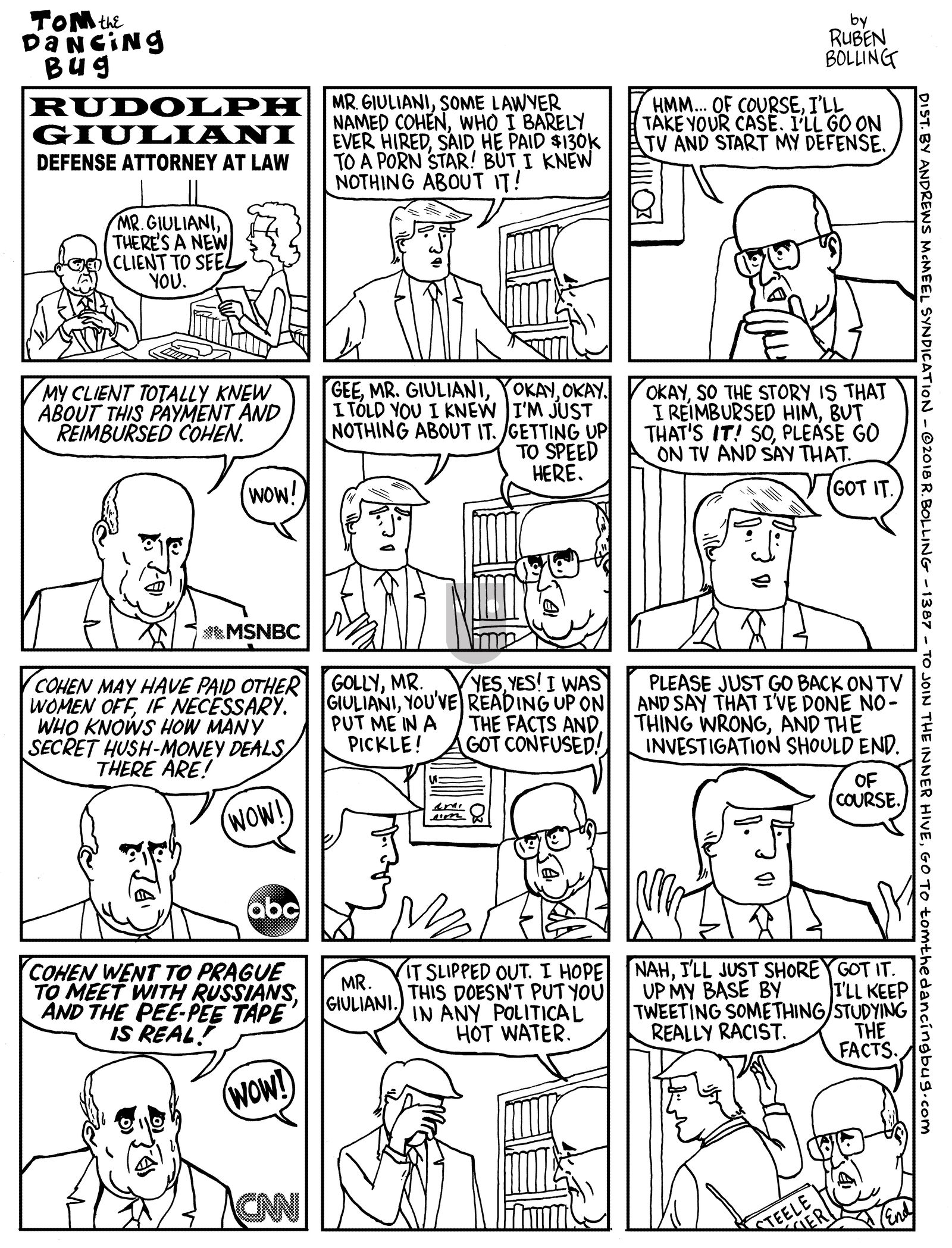 Tom the Dancing Bug - Monday May 7, 2018 Comic Strip